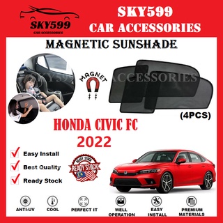 ม่านบังแดดแม่เหล็ก Honda Civic FE 2023 Epic [4 ชิ้น]