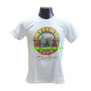 เสื้อยืดสุดเท่เสื้อวง Guns N Roses เสื้อยืดวงดนตรีร็อค เสื้อวินเทจ กันส์แอนด์โรสเซส GUN8153Sto5XL