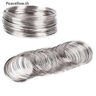 Peacellow กําไลข้อมือ ลวดสเตนเลส สําหรับทําเครื่องประดับ 100 ชิ้น ต่อชุด