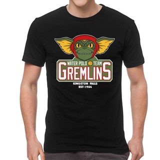 เสื้อยืดแขนสั้น ผ้าฝ้าย พิมพ์ลายภาพยนตร์ Gizmo Gremlins 80s สไตล์เรโทร สําหรับผู้ชาย