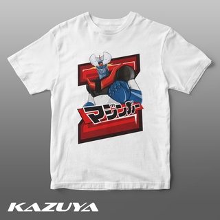 เสื้อยืดผู้ เสื้อยืด พิมพ์ลายหุ่นยนต์ Kazuya TM-0220 MAZINGER Z MAZINGA Z สไตล์วินเทจ S-5XL