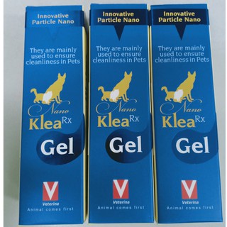 Nano Klea Gel 15 g แพค3หลอด นาโนเจลทา เชื้อรา แบคทีเรีย(lotใหม่เปลี่ยนสีกล่อง)