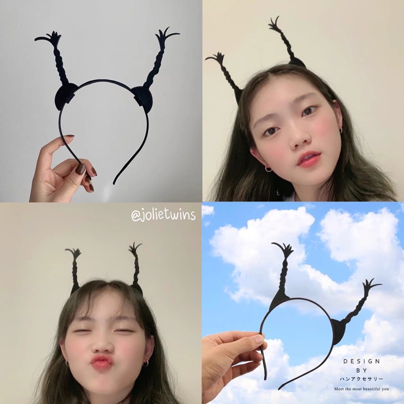 พร้อมส่ง  ที่คาดผม มัดจุก ผมเปียตั้ง น่ารัก 26005 – โปรปัง