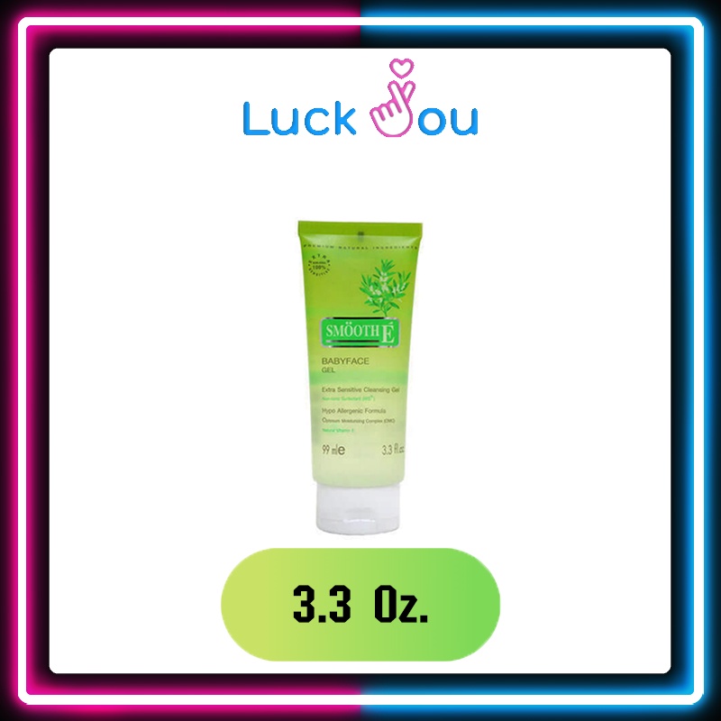 Smooth E Baby Face Gel 1.5 ,3.3 ,5.5 oz. สมูทอีเบบี้เฟซเจล เจลล้างหน้าสูตรไม่มีฟอง สำหรับผิวบอบบางแพ้ง่าย เป็นสิวง่าย - รูปที่ 2