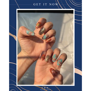 PopSugarNail เล็บปลอมเล็บปลอมสำเร็จรูป งานเจล 100% งานดีไซน์