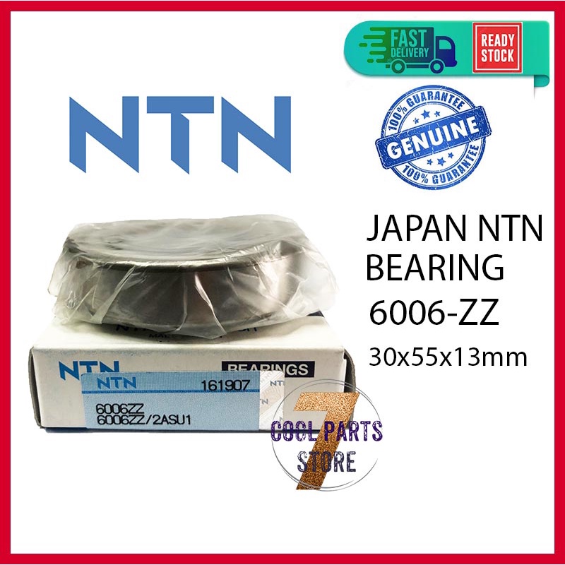 6006 ZZ NTN Japan Bearing 6006-ZZ (30 X 55 X 13mm)