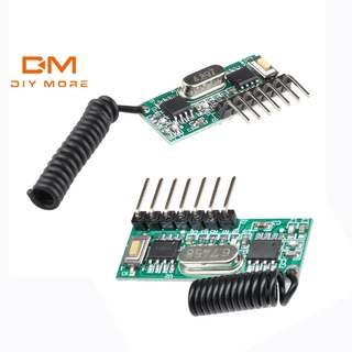 Diymore DC3.3~5V รีโมทคอนโทรลไร้สาย การเรียนรู้ 4 ทาง โมดูลถอดรหัสสากล 315 MHz / 433 MHz