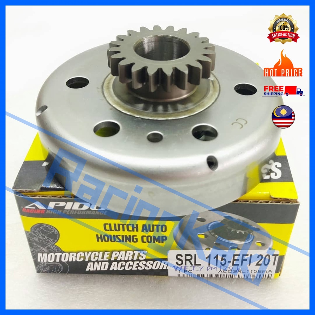 Apido Yamaha SRL 115 Fi SRL115 115i Lagenda Auto Clutch Housing Comp (20T) Mangkuk