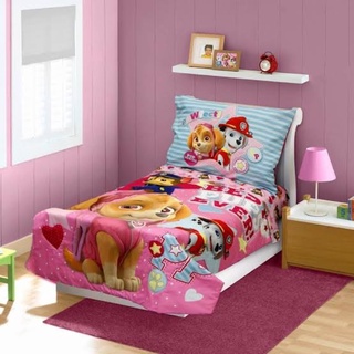 เซ็ทผ้าปูที่นอน ลาย Paw Patrol Skye, Everest, Chase &amp; Marshall 4-pc. Toddler Bedding Set ของแท้จากเมกา