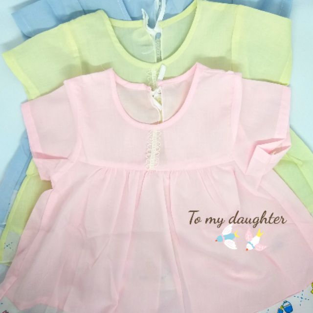 เสื้อผ้าป่านผูกหลังเด็กหญิง C002