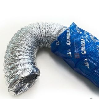 Euroflex ท่อลมระบายอากาศ อลูมิเนียมฟอยล์ Aluminium flexible duct 4″ 10 เมตร