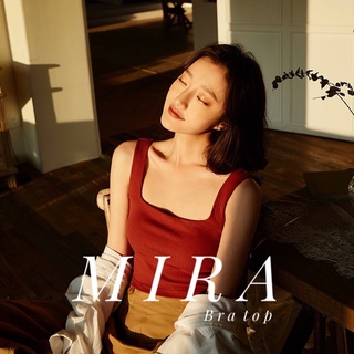 พร้อมส่ง Mira bra top เสื้อกล้าม เสื้อสายเดี่ยวเสริมฟองน้ำในตัว #PPCM003