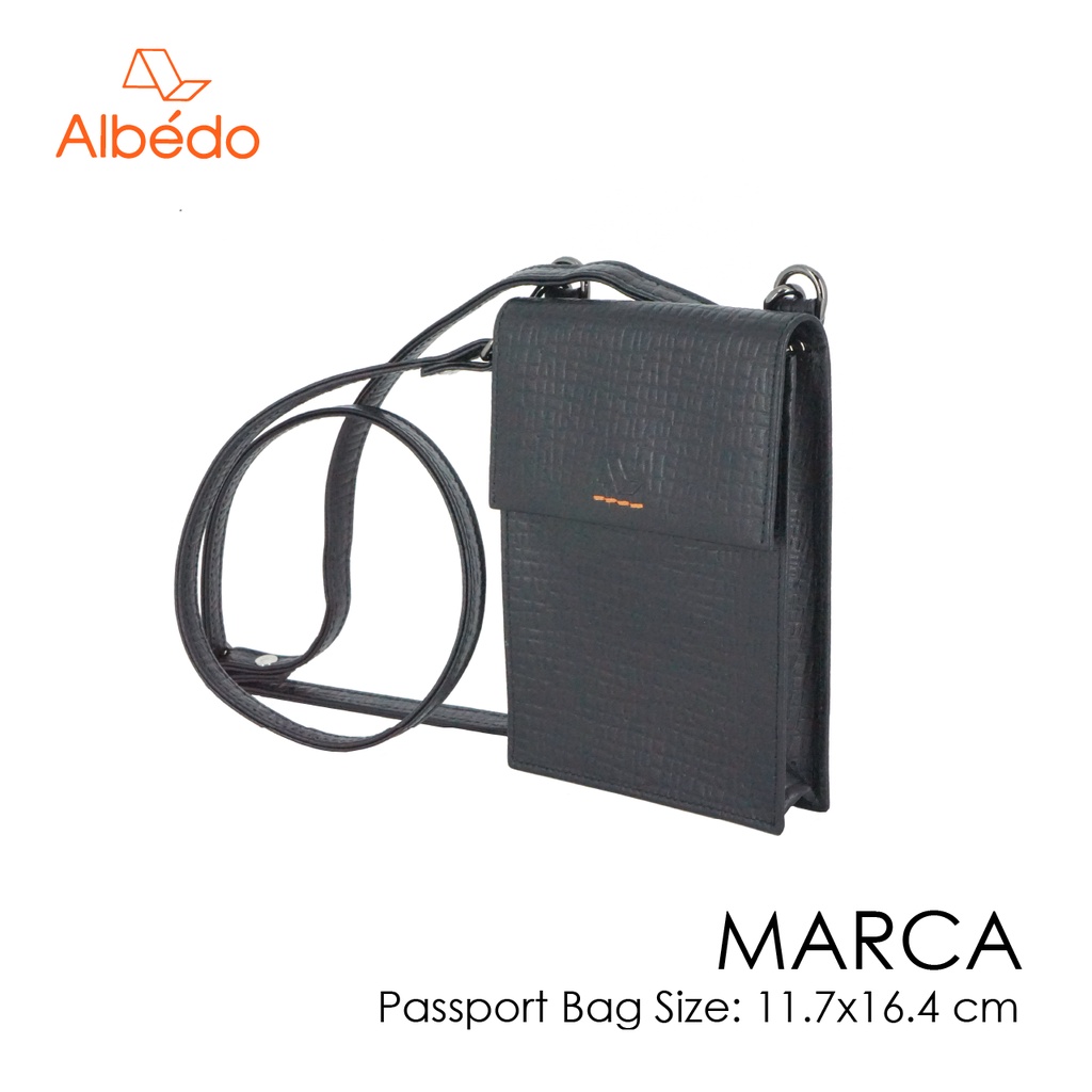 [Albedo] MARCA PASSPORT BAG กระเป๋าใส่พาสปอร์ต/กระเป๋าสะพายพาสปอร์ต/ที่ใส่พาสปอร์ต รุ่น MARCA - MC01455/MC01499