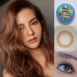 ⚡Luxzylens⚡Mini Latte Brown💥คอนแทคเลนส์mini💥คอนแทคเลนส์สายตา💥แถมฟรีตลับทุกคู่