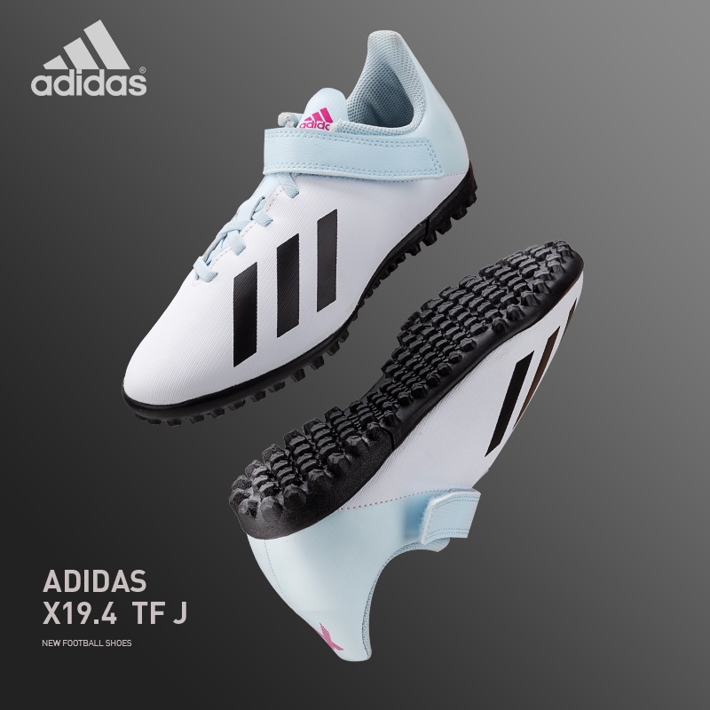 รองเท้ากีฬาAdidas/Adidas X Series 19.4เล็บหัก TF เด็กหญ้าเทียม Velcro รองเท้าฟุตบอล FW1065