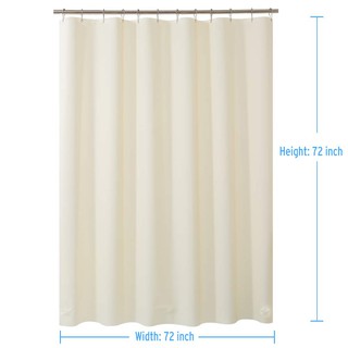 Amazer : AMZSCL-BEG* ม่านกั้นอาบน้ำ Amazer Shower Curtain, 72 x 72 inch Beige