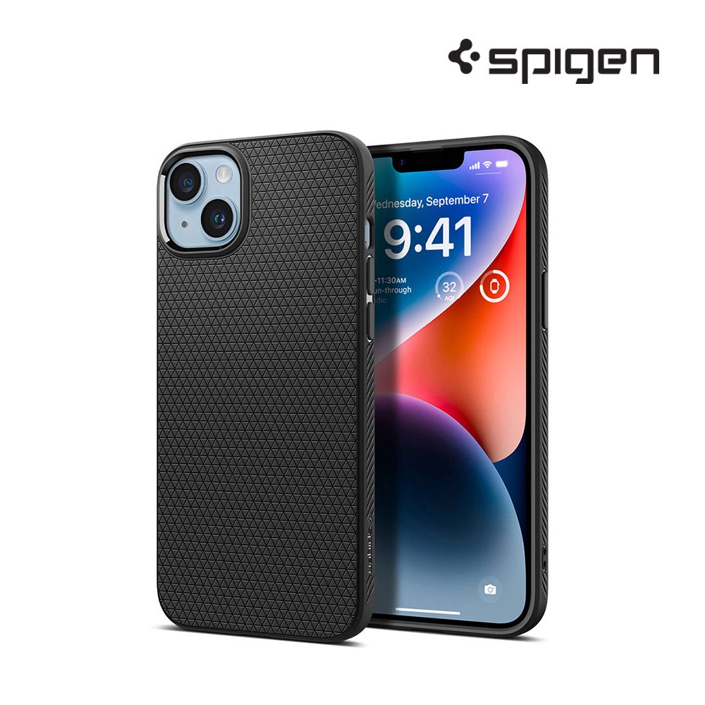 Spigen เคสมือถือสำหรับ ไอโฟน 14 / 14 Plus / 14 Pro / 14 Pro Max รุ่น Liquid Air : Black ราคา ถูกที่สุด ดีลบีเคเค แกลเลอรีภาพที่ 2