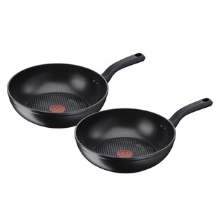 กระทะ อุปกรณ์ทำครัวกระทะลึก TEFAL FORGED TITANIUM 28 ซม. 2 ชิ้น