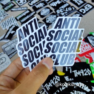 ANTI SOCIAL SOCIAL CLUB สติ๊กเกอร์ป้องกันการพิเศษสําหรับติดตกแต่งไปคลับ