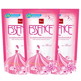 Essence เอสเซ้นซ์ สเปรย์หอมอัดกลีบ กลิ่นฟลอรัล 500 มล. (แพ็ค 3 ถุง) (8850002903043)