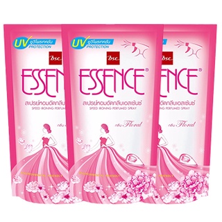 Essence เอสเซ้นซ์ สเปรย์หอมอัดกลีบ กลิ่นฟลอรัล 500 มล. (แพ็ค 3 ถุง) (8850002903043)