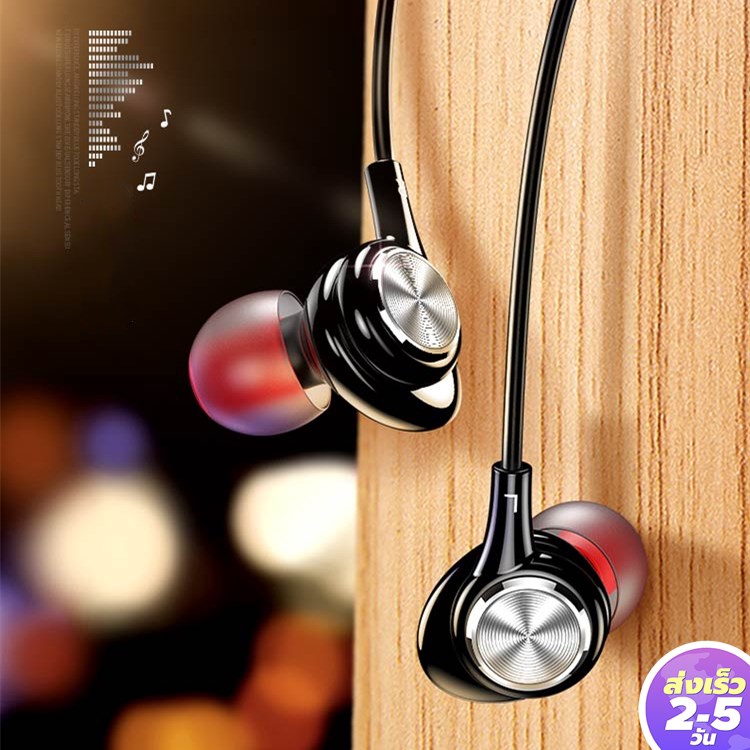 ต้นฉบับใหม่ Sowak A6 ในหูหูฟังซับวูฟเฟอร์สเตอริโอเบสหูฟังหูฟังพร้อมไมโครโฟนสำหรับ iPhone Xiaomi ที่ม