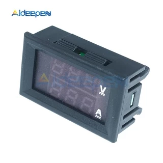 โวลต์มิเตอร์แอมมิเตอร์ดิจิทัล DC 100V 10A 50A 100A หน้าจอ LED ขนาดเล็ก 0.28 นิ้ว