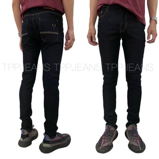 GLARE Slim-fit Denim กางเกงยีนส์ทรงสลิมฟิต สีดำยีนส์ ผ้ายืด ใส่สบาย Size 28-36 รับชำระปลายทาง