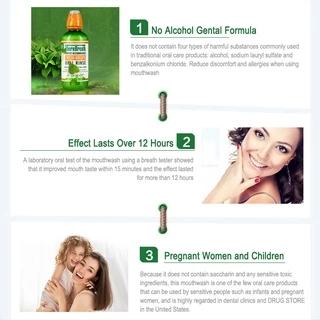 [0164] น้ำยาบ้วนปาก สูตรปราศจากแอลกอฮอล์ Mild Mint TheraBreath Oral Rinse 473ml