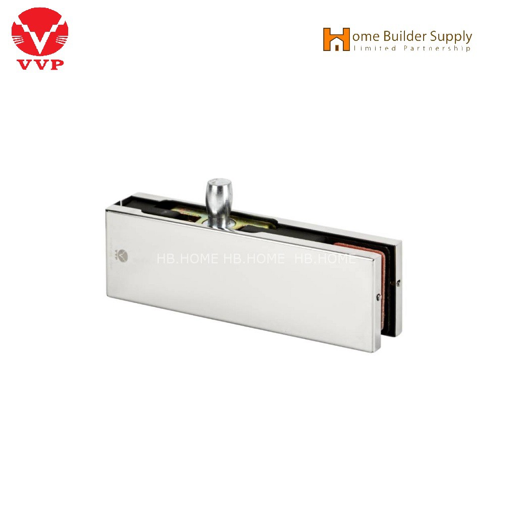 FT30 ตัวหนีบช่องแสงบน-สีสแตนเลส -สำหรับประตูกระจกบานเปลือย FT30-PS แบรนด์ VVP(วีวีพี)