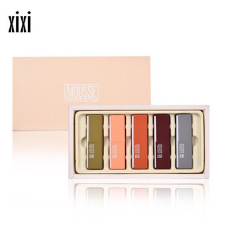 xixi  MOUSSE LIPSTICK SET 5 ชิ้น ♥️คอลเลคชั่นสุดพิเศษ!**ของแท้ พร้อมส่ง