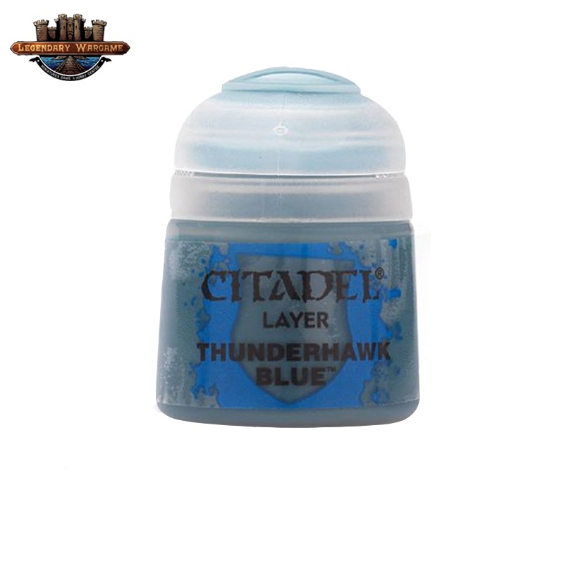 [P360พร้อมส่ง] Citadel : LAYER: THUNDERHAWK BLUE (12ML) สีอะคริลิคสำหรับทาโมเดล