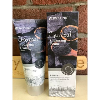 3W CLINIC Charcoal Cleansing Foam 100ml