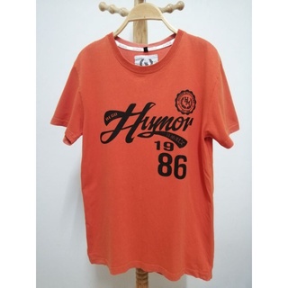 มือสอง.ป้าย Humor 1986. เสื้อยืดสีส้ม มีตำหนิ