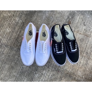 Vans Authentic black/white รุ่นขายดี พร้อมส่ง 36-44 สินค้าถ่ายจากงานจริง แถมกล่อง