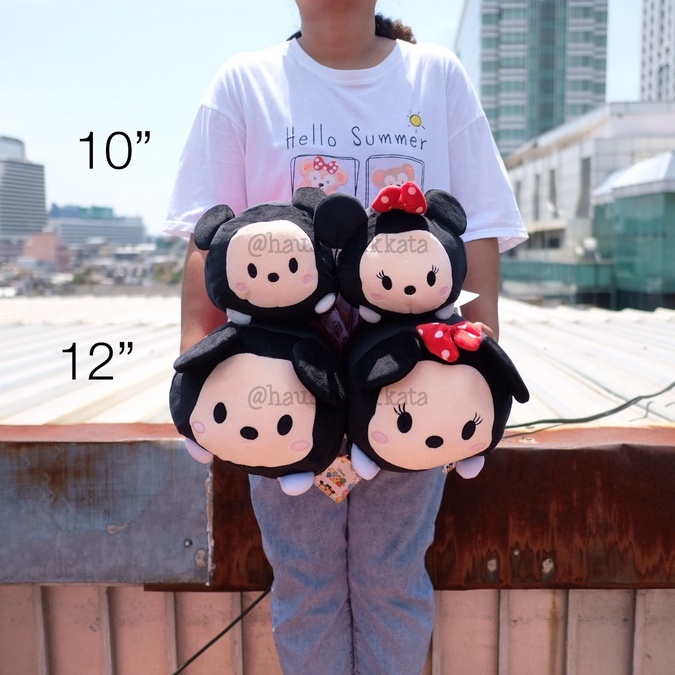 ตุ๊กตา Mickey มิกกี้ & Minnie มินนี่ Tsum Tsum ซูมซูม ตัวนุ่ม 10/12นิ้ว Mickey Mouse มิกกี้เม้าส์ Minnie Mouse
