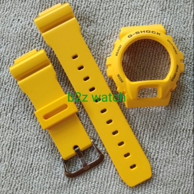 สายและกรอบG-shockของแท้ รุ่น g-6900/glx-6900สีเหลืองด้าน