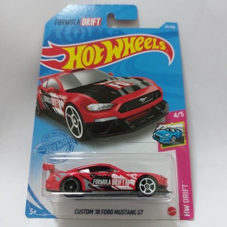 รถเหล็ก Hotwheels CUSTOM 18 FORD MUSTANG GT FORMULA DRIFT (ib026)