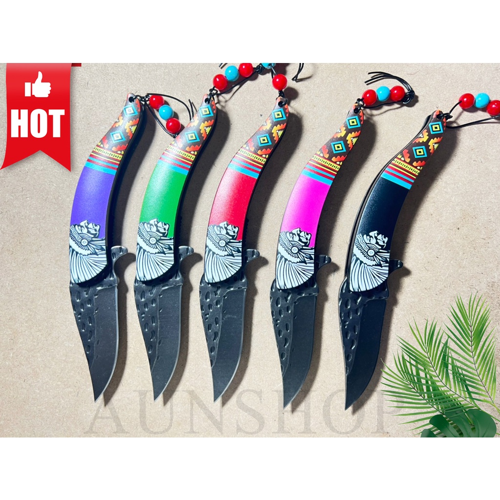 P111 มีดพับ มีด Self Defense Survival สไตล์อินเดีย มีให้เลือก 5 สี น้ำหนักค่อนข้างดี สินค้าพร้อมส่ง