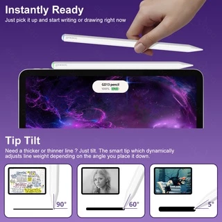 GOOJODOQ GD13 ปากกาสไตลัสทัชสกรีน ชาร์จไร้สาย สำหรับ iPad mini 6/Air 4/5 10.9"/Pro 11"/12.9"