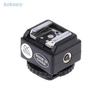 KOK C-N2 Hot Shoe Converter Adapter PC Sync Port Kit For Nikon Flash To Canon Camera