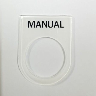 ป้ายเนมเพลท ตู้คอนโทรล MANUAL