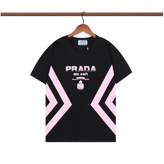 เสื้อยืดสีขาว❤พร้อมส่ง❤  เสื้อยืดคอกลม แขนสั้น พิมพ์ลายโลโก้ตัวอักษร ประดับเพชร ทรงหลวม เหมาะกับฤดูร้อน สําหรับผู้หญิง แ