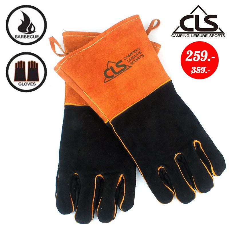 ถุงมือกันความร้อน แบรนด์ CLS แท้ 14X34 ซม . 1คู่ เหมาะสำหรับแคมปิ้ง 259.-฿