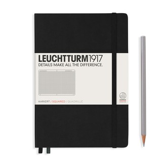 Leuchtturm1917 Hardcover Notebooks "Black" สมุดโน๊ต Leuchtturm1917 ปกแข็ง สีดำ