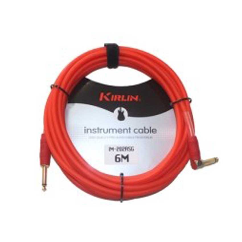 KIRLIN สายแจ๊คสะท้อนแสง Kirlin 6 เมตร สีแดง