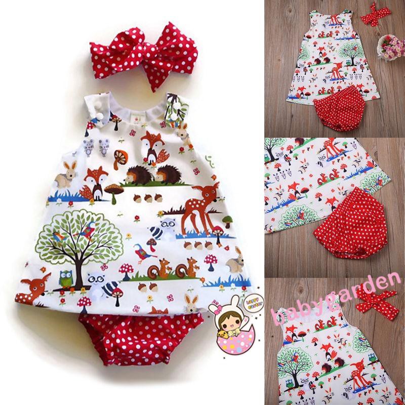 babygarden ชุดเสื้อแขนกุดและกางเกง พร้อมที่คาดผม สไตล์คริสต์มาส สำหรับเด็ก 3 ชิ้น