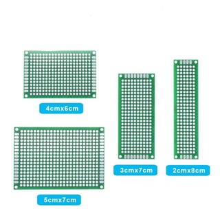 รุ่นอย่างดี  แผ่นปริ้นเคลือบดีบุกสองหน้า 2×8,4×6,5×7,5×7,6×8,7×9,9×15,8×12PCB circuit board แผ่นปริ้น แผ่นวงจร ไข่ปลา