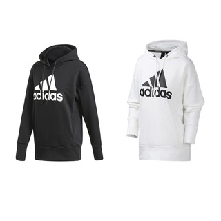 Adidas Collection อดิดาส เสื้อฮู๊ด แขนยาว AT W Hoodie BOS Long FM1044 / FM1045 (BK/WH) (2400)