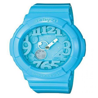 Casio Baby-G นาฬิกาข้อมือผู้หญิง สายเรซิ่น รุ่น BGA-130-2BDR -
 สีฟ้า